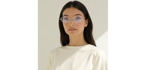 Gold Oval Rimless Women Eyeglasses by Lenskart-232204