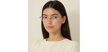 Load image into Gallery viewer, Gold Oval Rimless Women Eyeglasses by Lenskart-232206