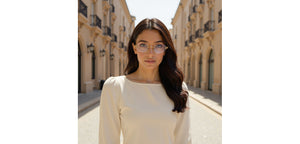 Gold Oval Rimless Women Eyeglasses by Lenskart-232206