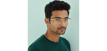 Load image into Gallery viewer, Gold Rectangle Rimless Unisex Eyeglasses by Vincent Chase-231505