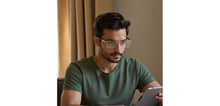 Load image into Gallery viewer, Gold Rectangle Rimless Unisex Eyeglasses by Vincent Chase-231505