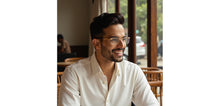 Load image into Gallery viewer, Gold Rectangle Rimless Unisex Eyeglasses by Vincent Chase-231505