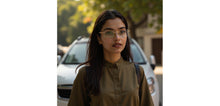Load image into Gallery viewer, Gold Rectangle Rimless Unisex Eyeglasses by Vincent Chase-231505
