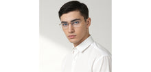 Load image into Gallery viewer, Gold Rectangle Rimless Unisex Eyeglasses by Vincent Chase-218257