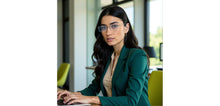 Load image into Gallery viewer, Gold Rectangle Rimless Unisex Eyeglasses by Vincent Chase-218257