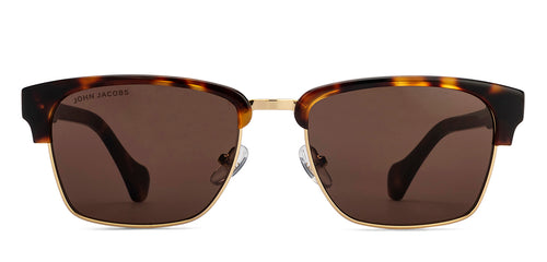 Tortoise Clubmaster Full Rim Unisex Sunglasses by John Jacobs-216890