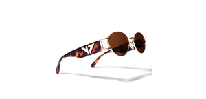 Gold Round Full Rim Unisex Sunglasses by Vincent Chase Online-216682