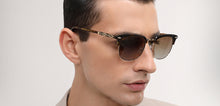 Load image into Gallery viewer, Gold Clubmaster Full Rim Unisex Sunglasses by John Jacobs-217769