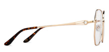 Load image into Gallery viewer, Rose Gold Hexagonal Full Rim Women Eyeglasses by John Jacobs-205881
