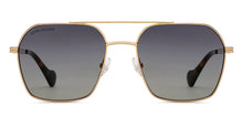 Load image into Gallery viewer, Gold Square Full Rim Unisex Sunglasses by John Jacobs-216880