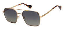 Load image into Gallery viewer, Gold Square Full Rim Unisex Sunglasses by John Jacobs-216880