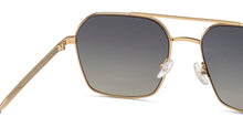 Load image into Gallery viewer, Gold Square Full Rim Unisex Sunglasses by John Jacobs-216880