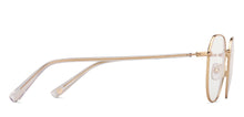 Load image into Gallery viewer, Gold Geometric Full Rim Unisex Eyeglasses by John Jacobs-213691