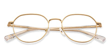 Load image into Gallery viewer, Gold Geometric Full Rim Unisex Eyeglasses by John Jacobs-213691