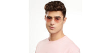 Load image into Gallery viewer, Gold Geometric Full Rim Women Sunglasses by OJOS-205626