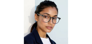 Grey Wayfarer Full Rim Unisex Eyeglasses by Lenskart Hustlr-232195