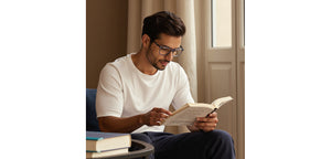 Dark Grey Rectangle Full Rim Unisex Eyeglasses by Vincent Chase-228242