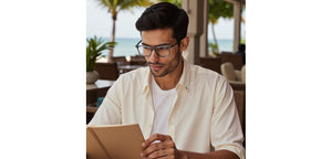 Dark Grey Rectangle Full Rim Unisex Eyeglasses by Vincent Chase-228242