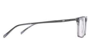 Dark Grey Rectangle Full Rim Unisex Eyeglasses by Vincent Chase-228242