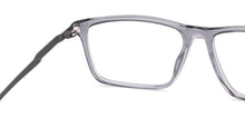 Load image into Gallery viewer, Dark Grey Rectangle Full Rim Unisex Eyeglasses by Vincent Chase-228242