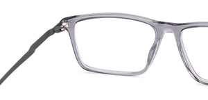 Dark Grey Rectangle Full Rim Unisex Eyeglasses by Vincent Chase-228242