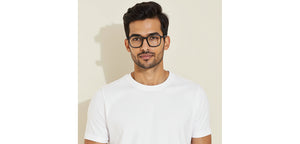 Grey Square Full Rim Unisex Eyeglasses by Vincent Chase-228232
