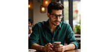 Load image into Gallery viewer, Grey Square Full Rim Unisex Eyeglasses by Vincent Chase-228232