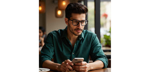 Grey Square Full Rim Unisex Eyeglasses by Vincent Chase-228232