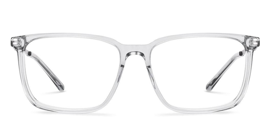 Light Grey Square Full Rim Unisex Eyeglasses by Vincent Chase-228246