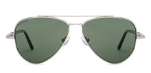 Load image into Gallery viewer, Silver Aviator Full Rim Unisex Sunglasses by John Jacobs-228609