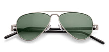 Load image into Gallery viewer, Silver Aviator Full Rim Unisex Sunglasses by John Jacobs-228609