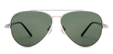 Load image into Gallery viewer, Silver Aviator Full Rim Unisex Sunglasses by John Jacobs-228618