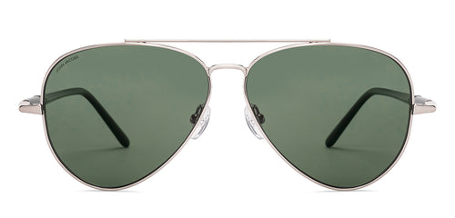 Silver Aviator Full Rim Unisex Sunglasses by John Jacobs-228618