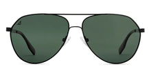 Load image into Gallery viewer, Black Aviator Full Rim Unisex Sunglasses by Vincent Chase Polarized-216028