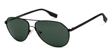Load image into Gallery viewer, Black Aviator Full Rim Unisex Sunglasses by Vincent Chase Polarized-216028