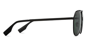 Black Aviator Full Rim Unisex Sunglasses by Vincent Chase Polarized-216028