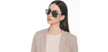 Load image into Gallery viewer, Black Rectangle Full Rim Unisex Sunglasses by Vincent Chase Polarized-221006