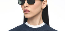 Load image into Gallery viewer, Black Wayfarer Full Rim Unisex Sunglasses by Vincent Chase Polarized-215979
