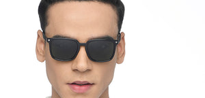 Black Wayfarer Full Rim Unisex Sunglasses by Vincent Chase Polarized-215979
