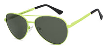 Load image into Gallery viewer, Green Aviator Full Rim Unisex Sunglasses by Vincent Chase Online-206467