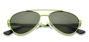 Green Aviator Full Rim Unisex Sunglasses by Vincent Chase Online-206467
