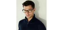 Load image into Gallery viewer, Green Rectangle Full Rim Unisex Eyeglasses by John Jacobs-216742