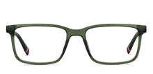 Load image into Gallery viewer, Green Rectangle Full Rim Unisex Eyeglasses by John Jacobs-216742
