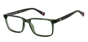 Green Rectangle Full Rim Unisex Eyeglasses by John Jacobs-216742