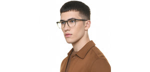 Green Wayfarer Full Rim Unisex Eyeglasses by John Jacobs-215553