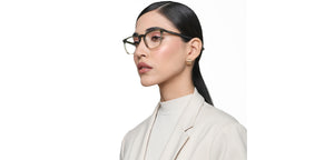 Green Wayfarer Full Rim Unisex Eyeglasses by John Jacobs-215553
