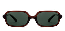 Load image into Gallery viewer, Brown Rectangle Full Rim Unisex Sunglasses by Lenskart-232010