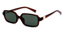 Load image into Gallery viewer, Brown Rectangle Full Rim Unisex Sunglasses by Lenskart-232010