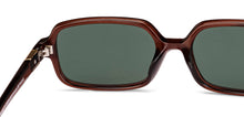 Load image into Gallery viewer, Brown Rectangle Full Rim Unisex Sunglasses by Lenskart-232010