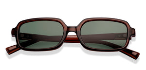 Brown Rectangle Full Rim Unisex Sunglasses by Lenskart-232010